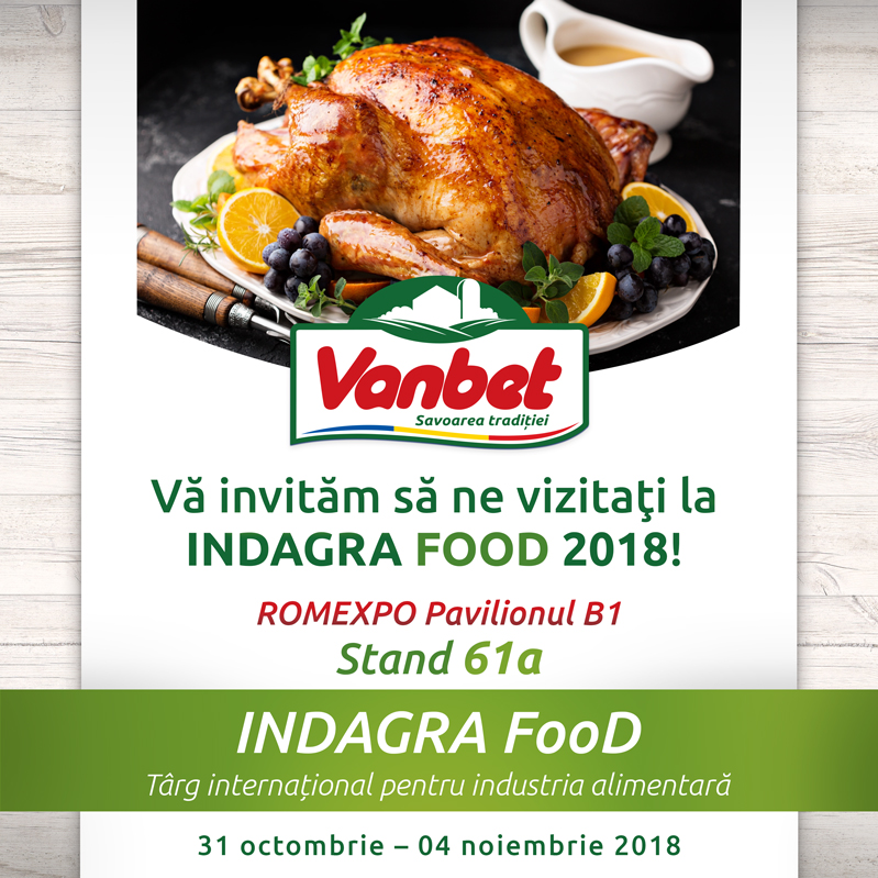 Invitatie Vanbet Indagra 2018